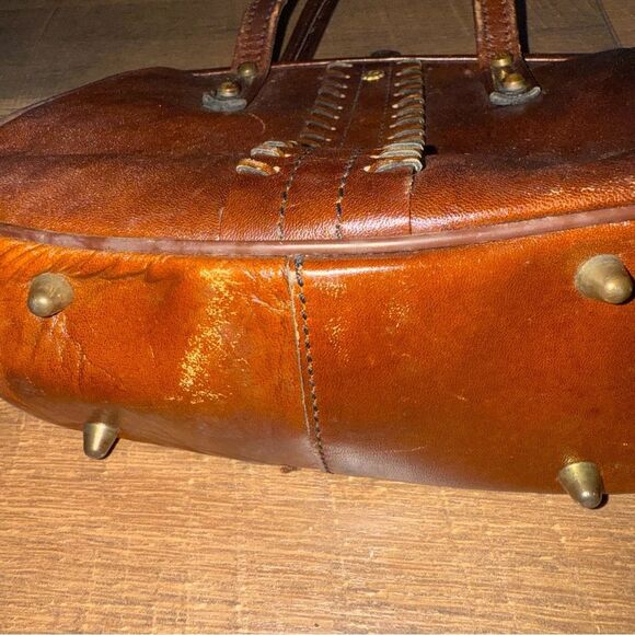 John Romain Brown Leather Purse - Picture 5 of 6